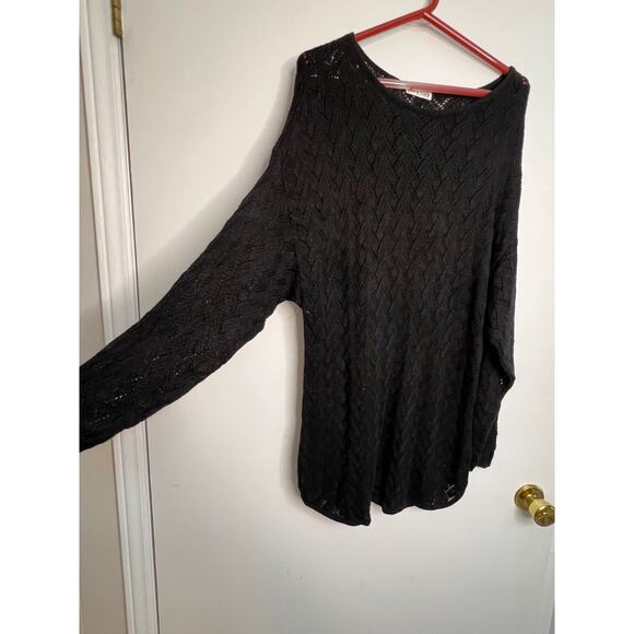 Zero To Sixty Black Womens Trisha Sayad Sweater Size One Size Fits All! - Picture 2 of 6